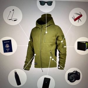 The  BaerSkin Tactical Hoodie - Mens size Med Gray